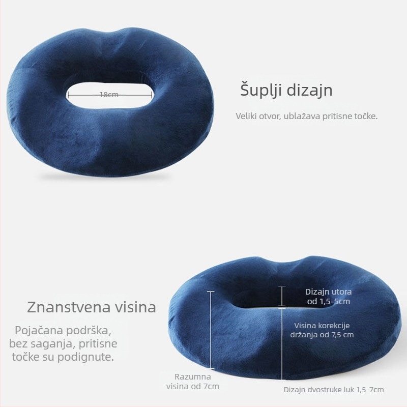 Uredska jastučnica od memorijske pjene za potporu struku (Marka: DYG; Stil: Wabi; Materijal: memorijska pjena)