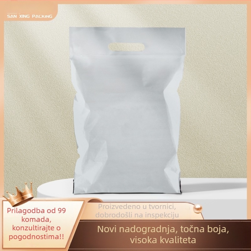 Ekspres torba - LDPE materijal, nosivost 5 kg, samouzavarenje, prilagodljiva duljina zatvaranja, otisnuti logotip