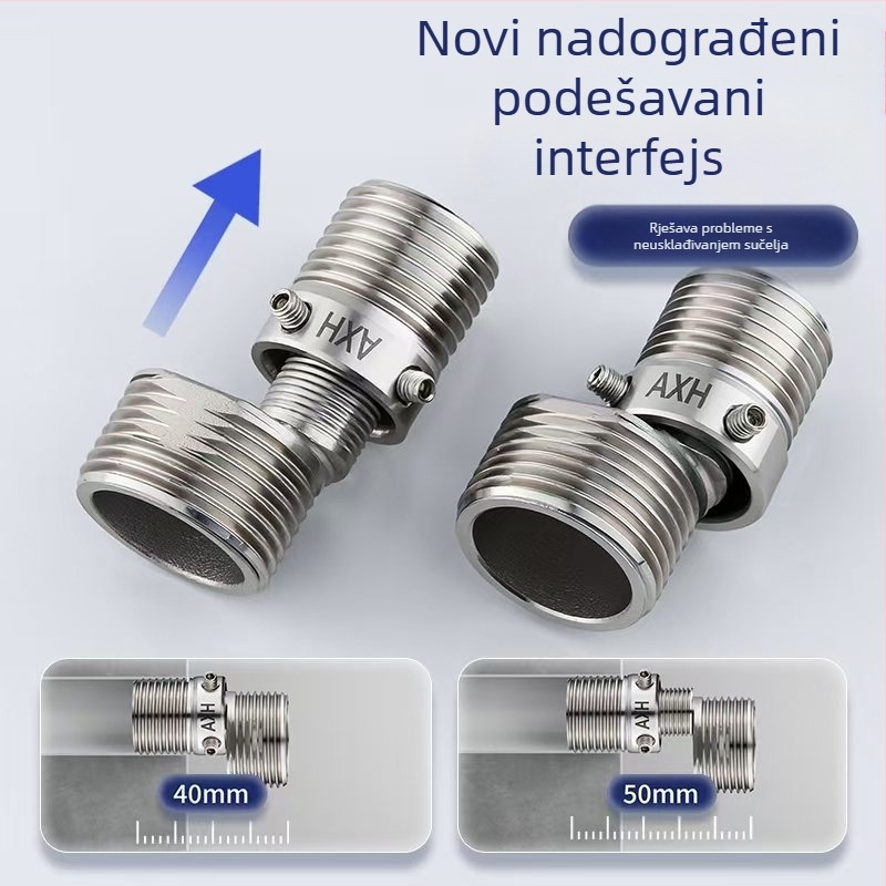 Univerzalna zakrivljena tuš glava od nehrđajućeg čelika 304, moderni jednostavan stil, marka Win the domineering