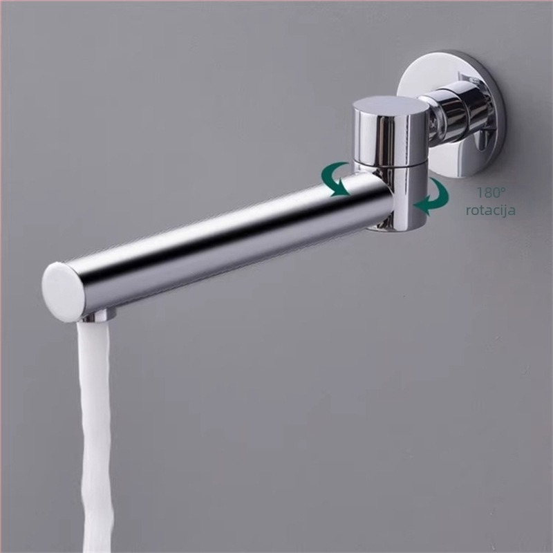 Skriti bakreni izljev za tuš i umivaonik s navojem, spojem, 6 MPa, 1–80°C, moderni stil