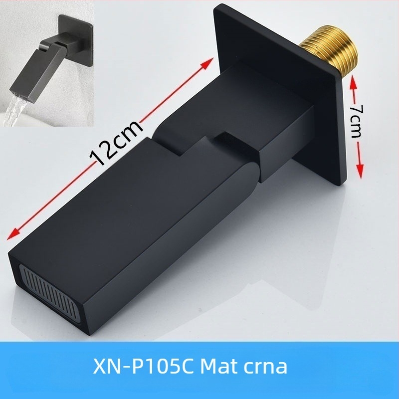 Skriti bakreni izljev za tuš i umivaonik s navojem, spojem, 6 MPa, 1–80°C, moderni stil