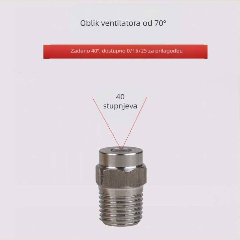 Caigong Nehrđajući čelik mlaznica za stroj za pranje automobila, NPT1/4 navoj