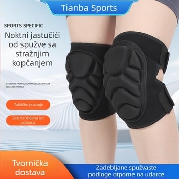 Štitnici za koljena za trening na otvorenom s jastučićem od pene i Velcro zatvaračem – za penjanje, skijanje i klizanje