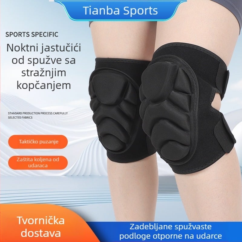 Štitnici za koljena za trening na otvorenom s jastučićem od pene i Velcro zatvaračem – za penjanje, skijanje i klizanje