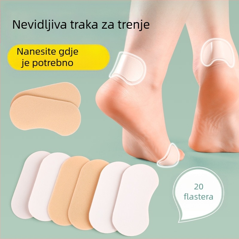 Jastučići za petu cipela – otporni na habanje, nevidljivi protuklizni flasteri; pogodni za tenisice, čizme, sandale, svakodnevne i radne cipele; ljeto, zima, proljeće i jesen