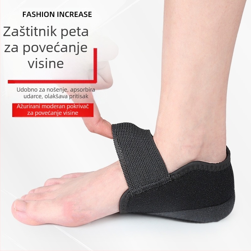 Navlaka za petu s Velcro zatvaračem, silikon protivklizna podloga i apsorpcija udaraca