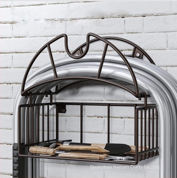 Željezni držač za vrtne crijevo s košem za pohranu – teški držač, stolno skladištenje (Iron, Desktop storage, Hansen, 2023)