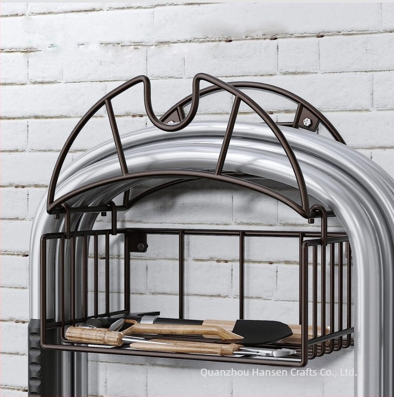 Željezni držač za vrtne crijevo s košem za pohranu – teški držač, stolno skladištenje (Iron, Desktop storage, Hansen, 2023)