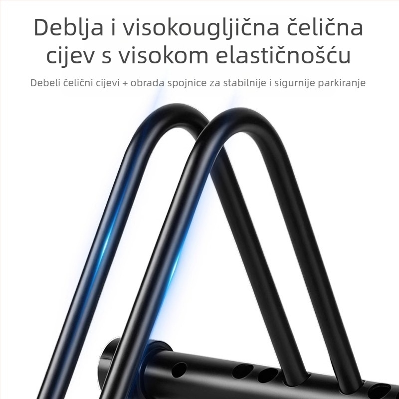 TOSUOD Vertikalni stalak za parkiranje bicikala, za cestovne i planinske bicikle, ojačan dizajn, unutarnje skladištenje, visoko ugljična čelična konstrukcija