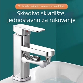 Co-run univerzalni robotski slavina s rotacijskom mlaznicom i aeratorom protiv prskanja, ABS, podesiv, lansiran 2022