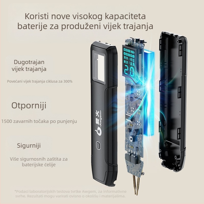 Love Fire SH2 točkasti zavarivački stroj | prijenosni ručni alat za zavarivanje litijevih baterija, metala i nikla, 5V ulaz, automatsko upravljanje, napajanje baterijom