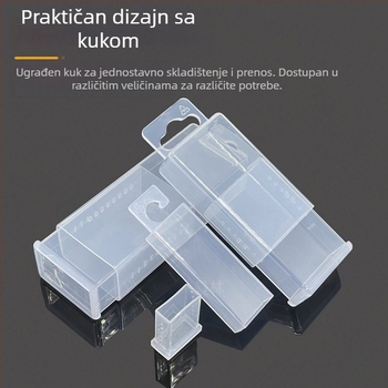 Teleskopska pravokutna kutija za pohranu bušilica i freza, antistatična plastična