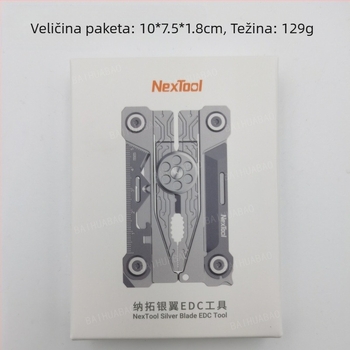 Nalto Silver Wing EDC set alata s preklopnim nožem — 14 funkcija za vanjsku opću upotrebu