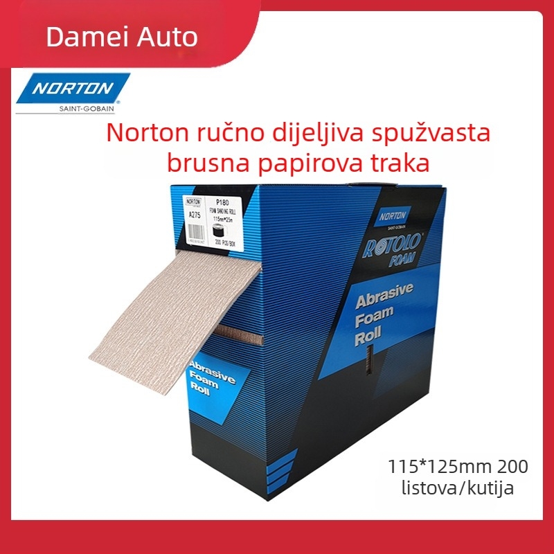 Notton spužvasti papir za brušenje i poliranje, rola, s podlogom od spužve, namijenjeno automobilskoj industriji