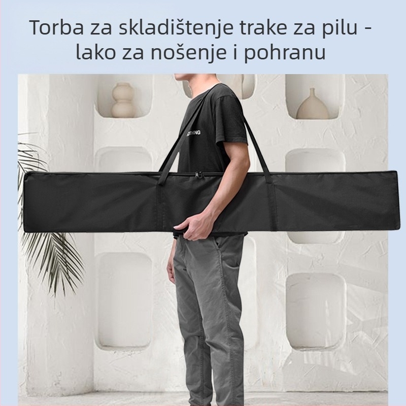 Imbot Torba za pohranu pila s tračnicom, tri odjeljci, neovisni pretinci, debela zaštita, otporna na habanje