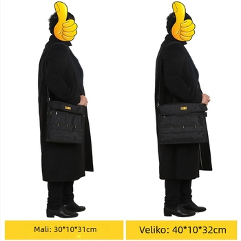 Ramena torba za alate, 1680D Oxford platno, nosivost 30 kg, višenamjenski transport i organizator alata za održavanje i električne alate