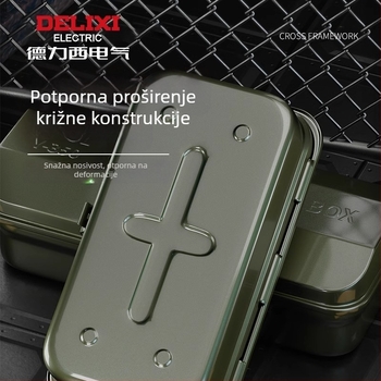 Delixi Metalna kutija za alat – Prenosiva, Jednoslojna konstrukcija, Za automobil, dom i vrt