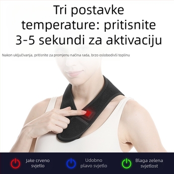 USB napajano grijanje za vrat s daljinskim infracrvenim zagrijavanjem (5V, 8-10W, 3-razinska regulacija temperature, 70 g)
