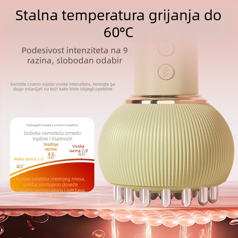 Minhuang KAMQ-0911-T Električno Gua Sha uređaj, punjivo, upravljanje gumbom, baterija 1800mAh