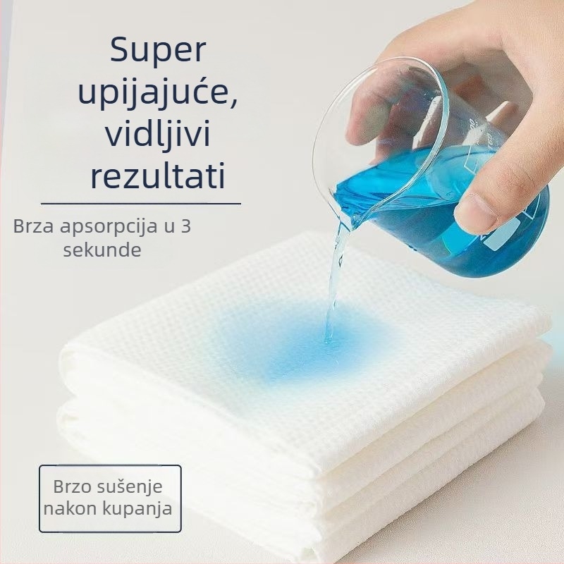 Netkani ručnici za salon ljepote s logom, 70 g, plosno tkanje, apsorpcija 0-5 s