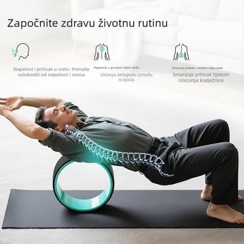 Joga kolut s podrškom za savijanje leđa i valjak s reljefnom teksturom – za početnike; PP; Dongdeli