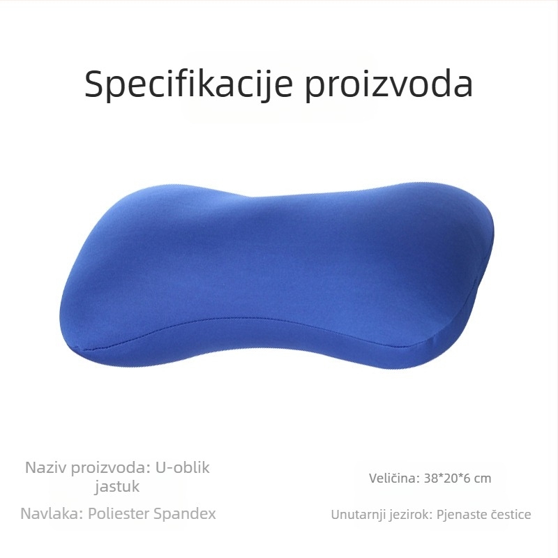 Jastuk u obliku kosti s punilom od čestica pjene, 120 g, tkanina poliester-elastan, jednostavan stil, za ured