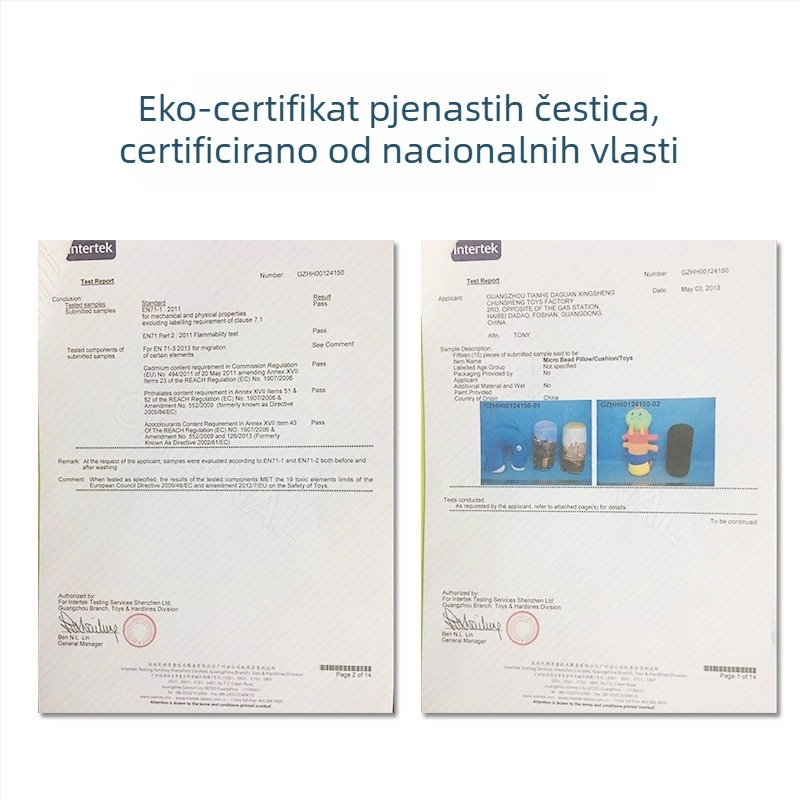 Jastuk u obliku kosti s punilom od čestica pjene, 120 g, tkanina poliester-elastan, jednostavan stil, za ured