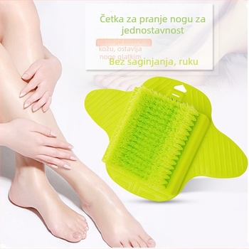 Četka za čišćenje stopala za tuširanje, exfolirajuća s mekanim dlačicama, masaža stopala, može se objesiti usisnom čašom, materijal TPR
