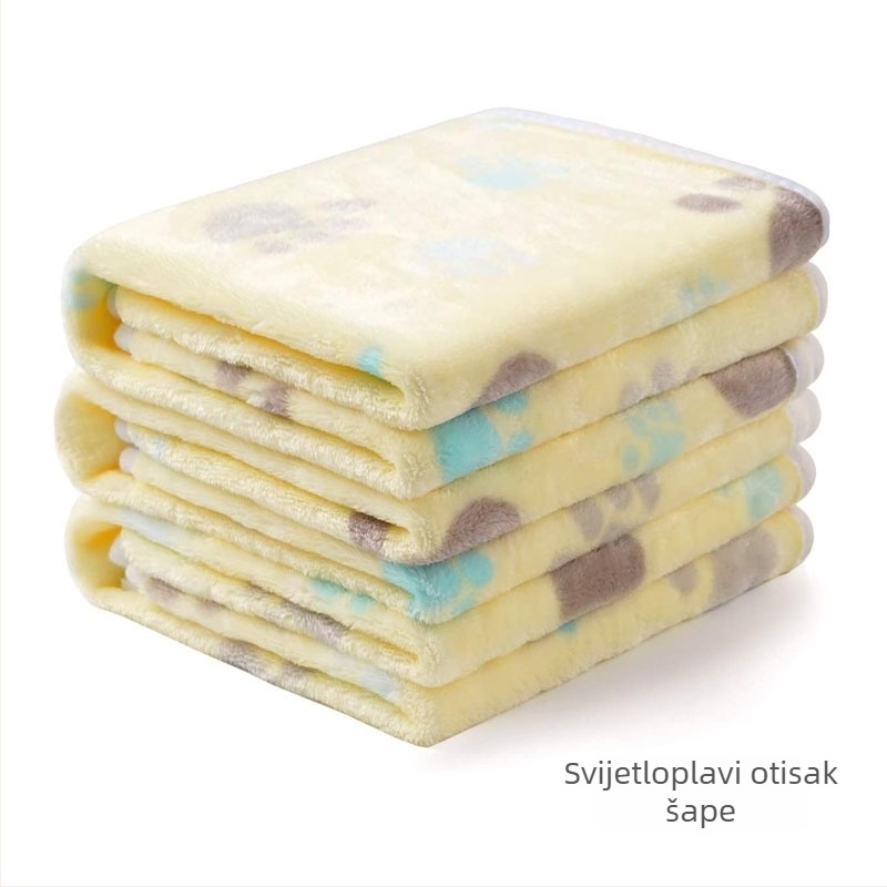 Deka za kućne ljubimce i podloga za šape – flanel velur, pogodno za pse i mačke