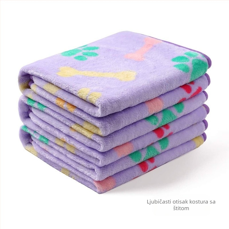 Deka za kućne ljubimce i podloga za šape – flanel velur, pogodno za pse i mačke