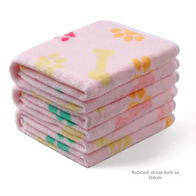 Deka za kućne ljubimce i podloga za šape – flanel velur, pogodno za pse i mačke