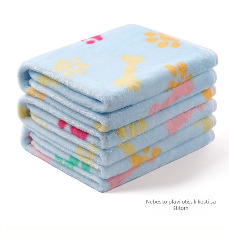 Deka za kućne ljubimce i podloga za šape – flanel velur, pogodno za pse i mačke