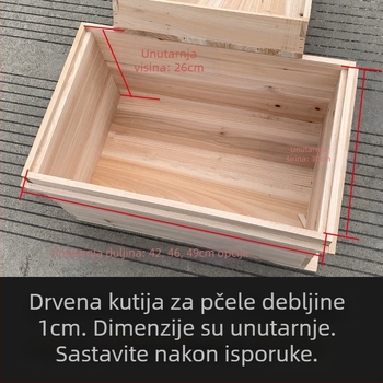 Okviri za gnijezdo i temelje za pčelarstvo od kineske jele, poluproizvodi, kompatibilni s kineskim i talijanskim pčelama