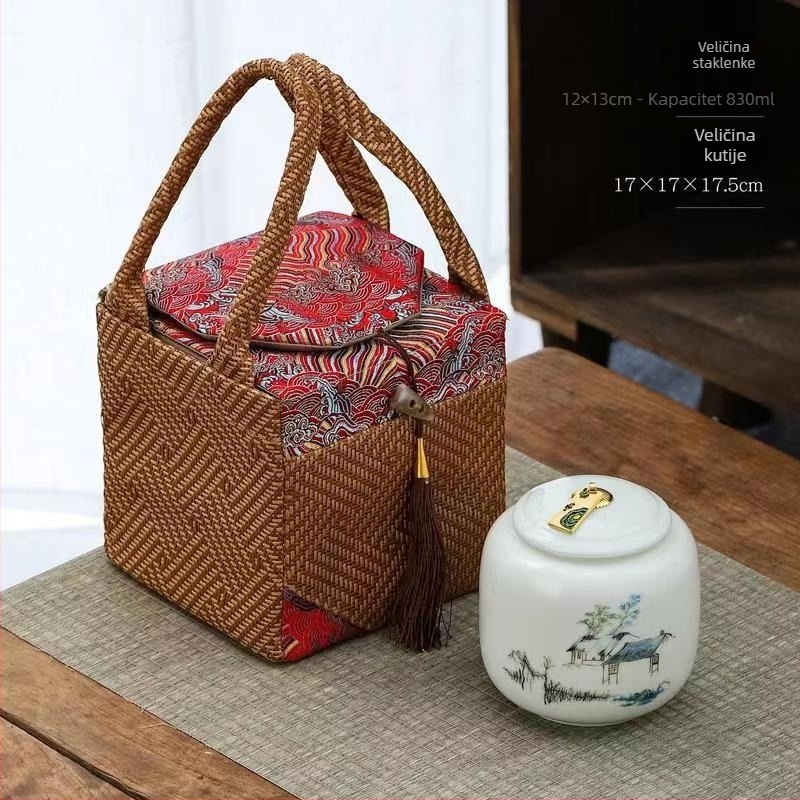 Keramičke kutije za čaj u poklon kutiji, otporne na vlagu, zapečaćene, mogućnost personalizacije logotipa, pakiranje 12 kom