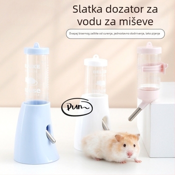 Plastična vodena boca za hrčka s kugličnim mehanizmom i visećim držačem, 100 g