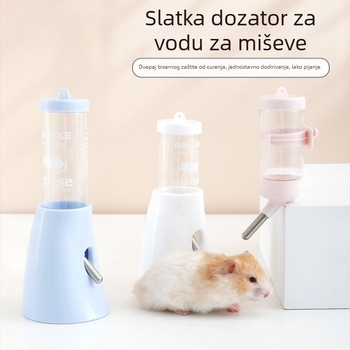 Plastična vodena boca za hrčka s kugličnim mehanizmom i visećim držačem, 100 g