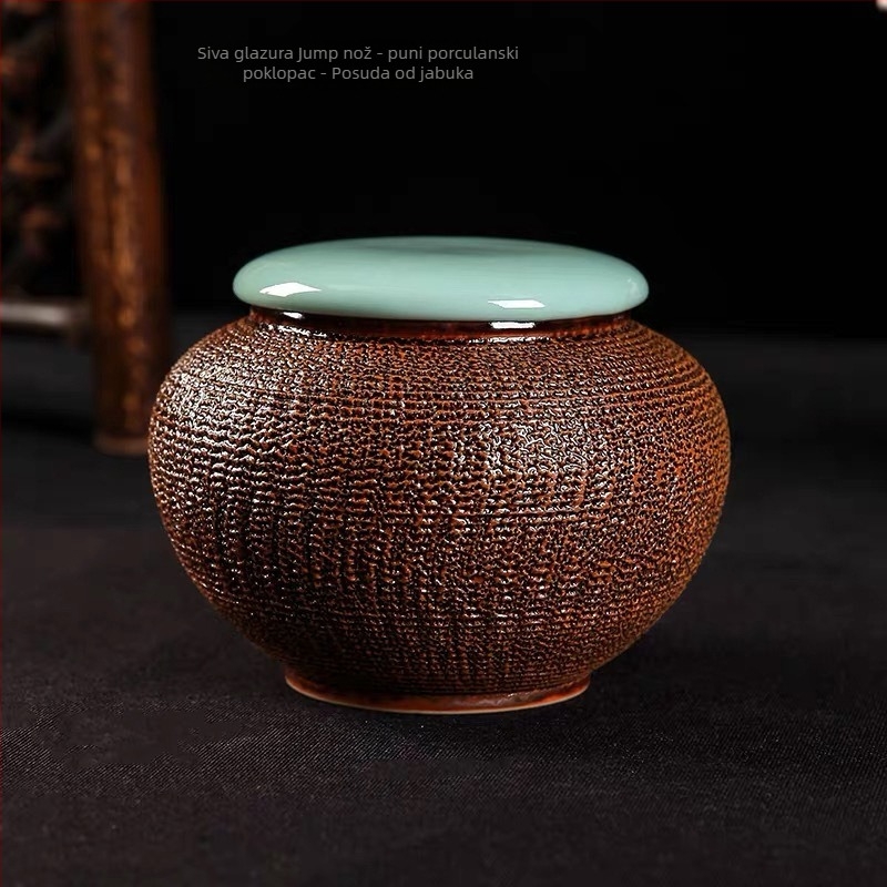 Keramička posuda za čaj s celadonskom glazurom, zatvorena za skladištenje, marka Yiyun, kutija za poklon