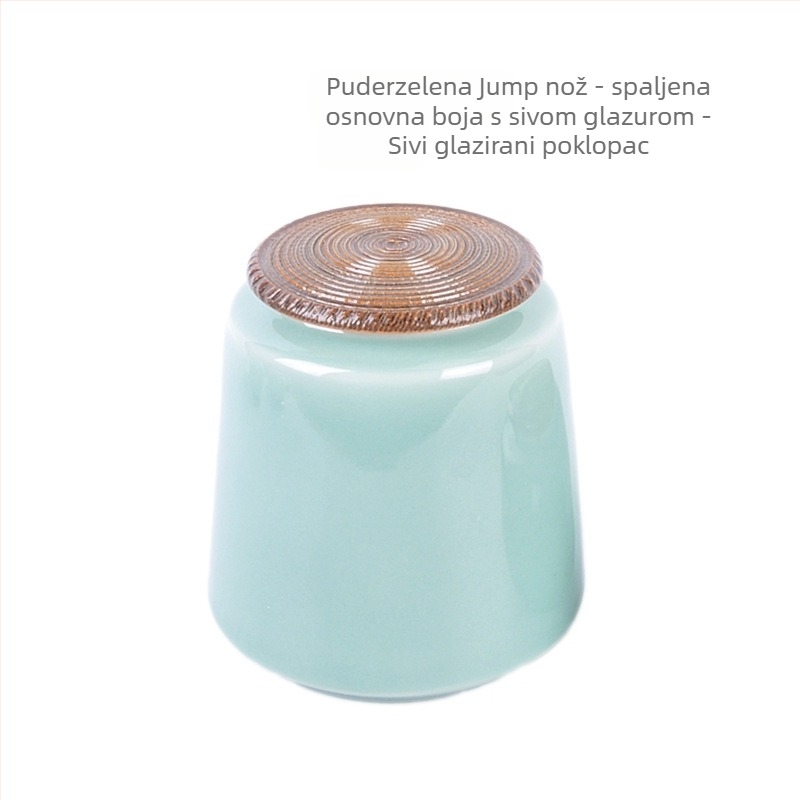 Keramička posuda za čaj s celadonskom glazurom, zatvorena za skladištenje, marka Yiyun, kutija za poklon