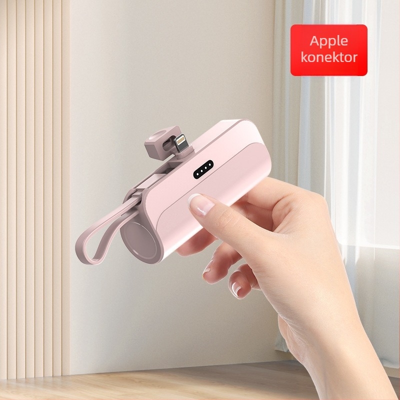 Bežična kapsulna power banka, 5000mAh, velika kapaciteta, brzo punjenje, kompaktna i prijenosna