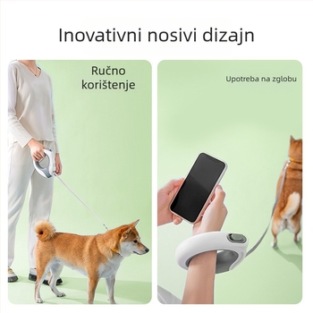 Automatska teleskopska uzica za pse srednje i male veličine za šetnju