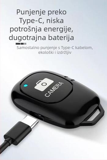 Selfie daljinski upravljač – punjiv, prijenosan, mini (Bluetooth 4.0 • ABS • Model: Charging)