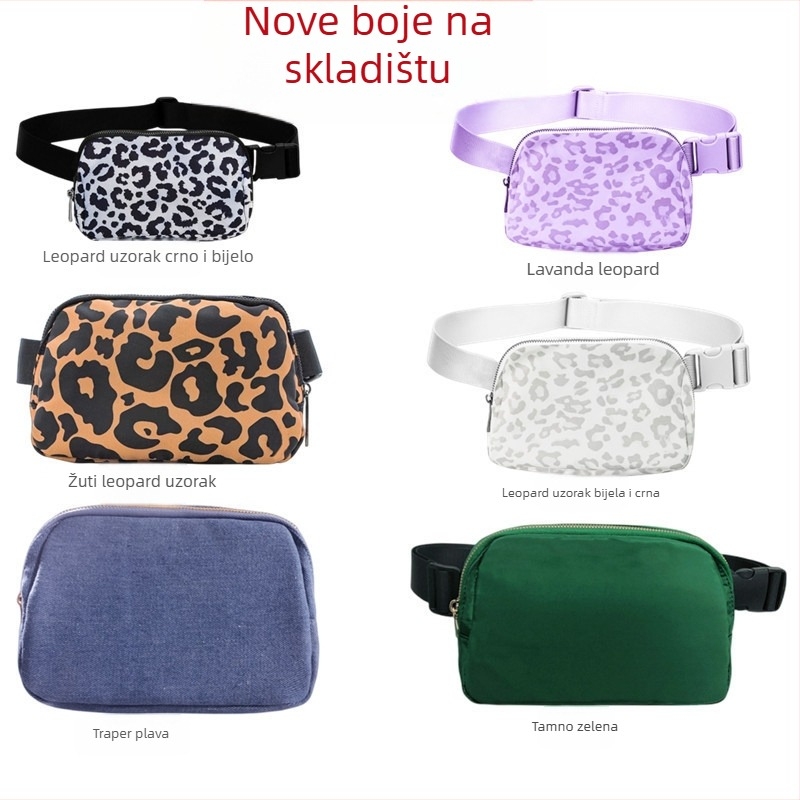 Sportska pojas torba - najlon, prozračna, vodootporna, ultralagana, unisex