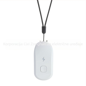 Moz. Prijenosni čistač zraka za nošenje oko vrata — negativni ioni, USB napajanje, upravljanje gumbom, svjetlo za disanje, buka <36 dB, pogodan za prostor do 10㎡