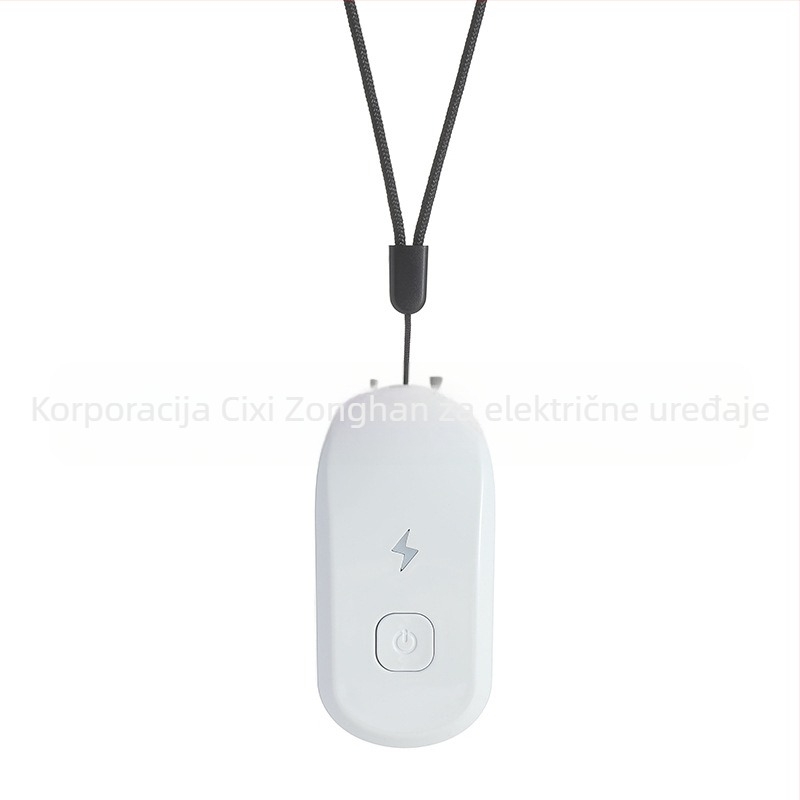 Moz. Prijenosni čistač zraka za nošenje oko vrata — negativni ioni, USB napajanje, upravljanje gumbom, svjetlo za disanje, buka <36 dB, pogodan za prostor do 10㎡