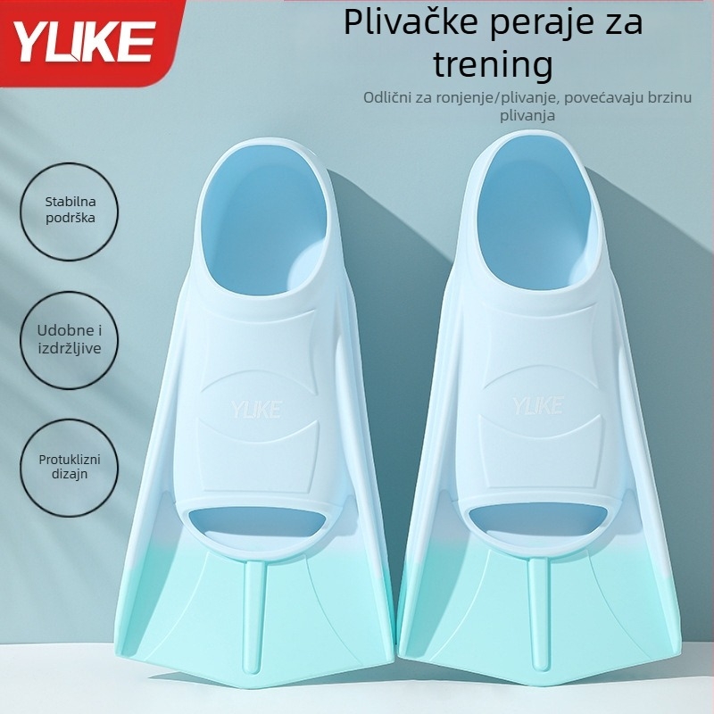 Odrasle silikon plivačke peraje marke Yuke – za slobodni stil i trening kraula, bez prilagodbe