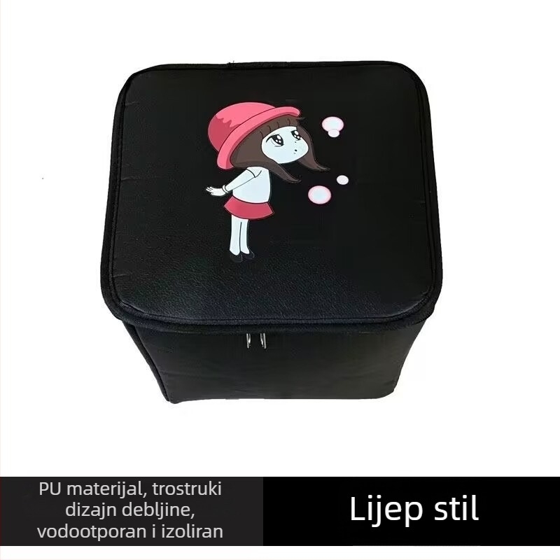 Prednja košara za električni bicikl, poliestersko vlakno, s unutarnjom podstavom, Jia Ning