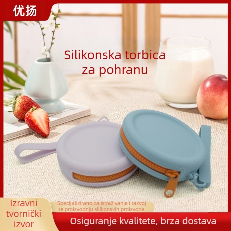 Silikonska novčanik za kovanice i mini novčanik, za djecu i odrasle, mala torbica za ključeve, šminku, nakit i slušalice.