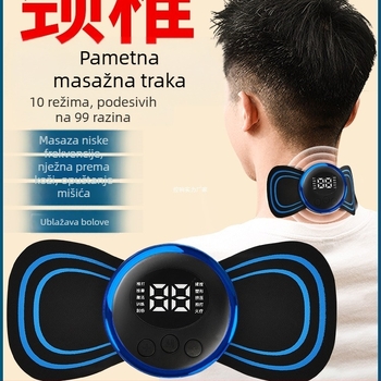 Masažer za vratnu kralješnicu JZAMT01, punjiv, 1 kontakt za masažu, mini masažna pločica, pulsna akupunktura