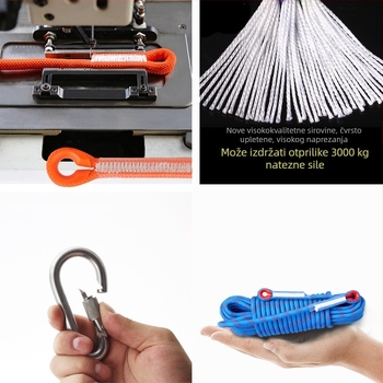 Najlonsko sigurnosno uže za penjanje – apsorpcija udara, za vanjske planinske uspon, različite duljine