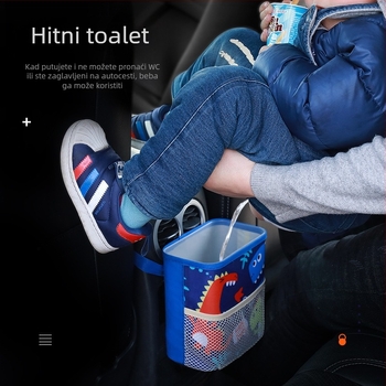 Kutija za pohranu za stražnju sjedalu automobila, viseći tip, cartoon dizajn, vodootporan Oxford materijal, s logom